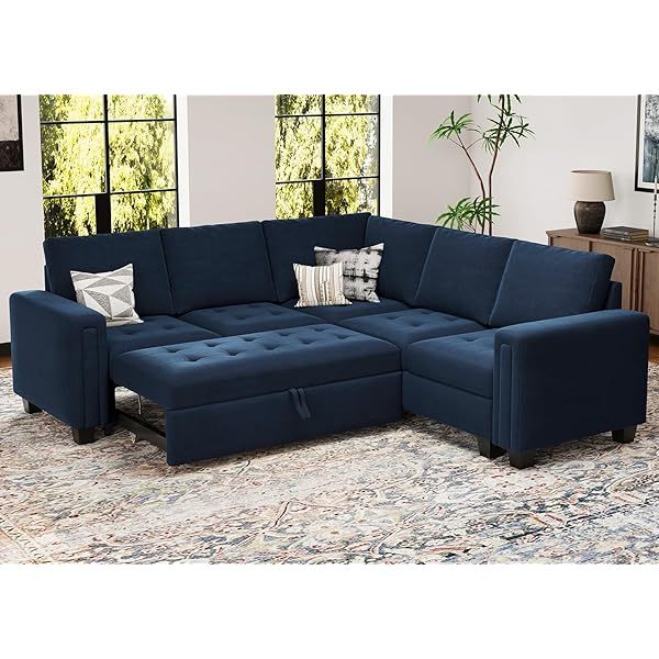 Sofá cama modular seccional con sofá cama extraíble Sofá cama modular de dos plazas