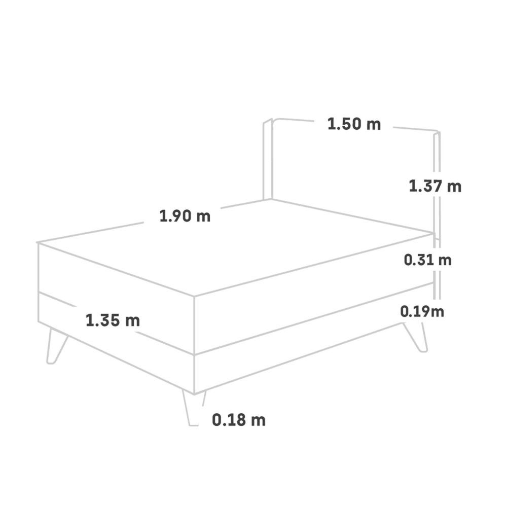 2 Plz + 2 Veladores + 2 Almohadas Viscoelásticas + Protector