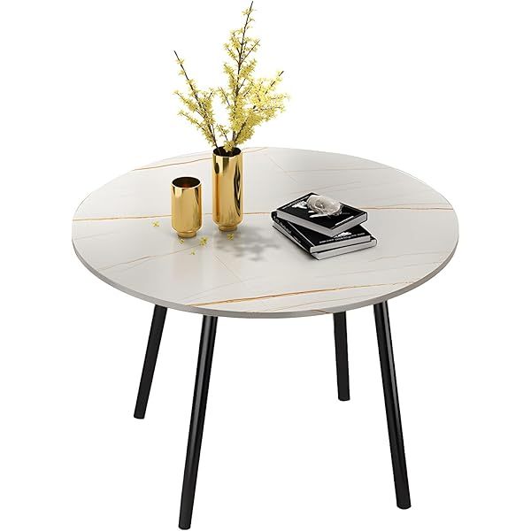 Mesa de comedor de 4 pies, mesa de centro de estilo moderno, mesa de comedor de 31,5 pulgadas, mesa de cocina de piedra simple para el hogar, restaurante, cafetería