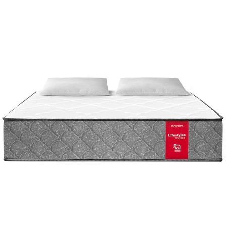 Colchón Lifestyles Pocket 2 Plazas + 2 Almohadas + 1 Protector