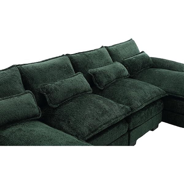 Sofá seccional de 110,6" para sala de estar con chaise longue