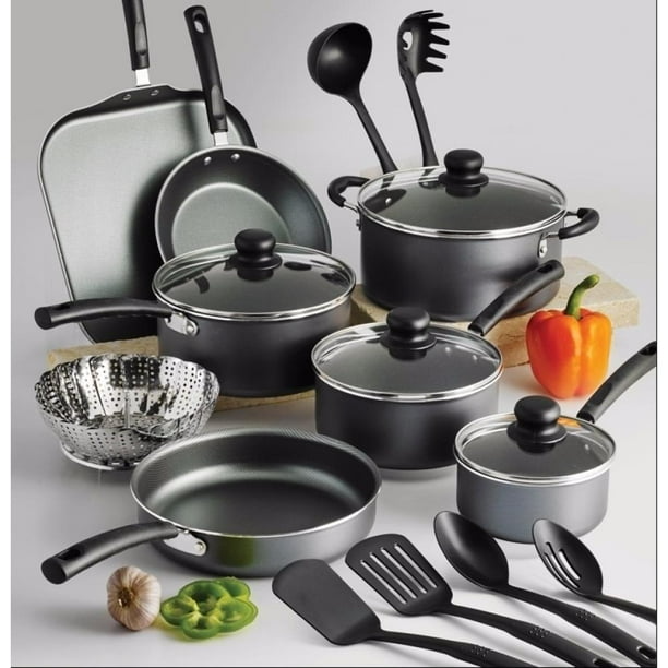 Batería de Cocina 18 piezas Primaware Gris