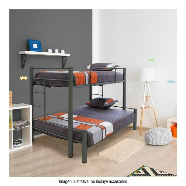 Litera  Individual/Matrimonial Gris