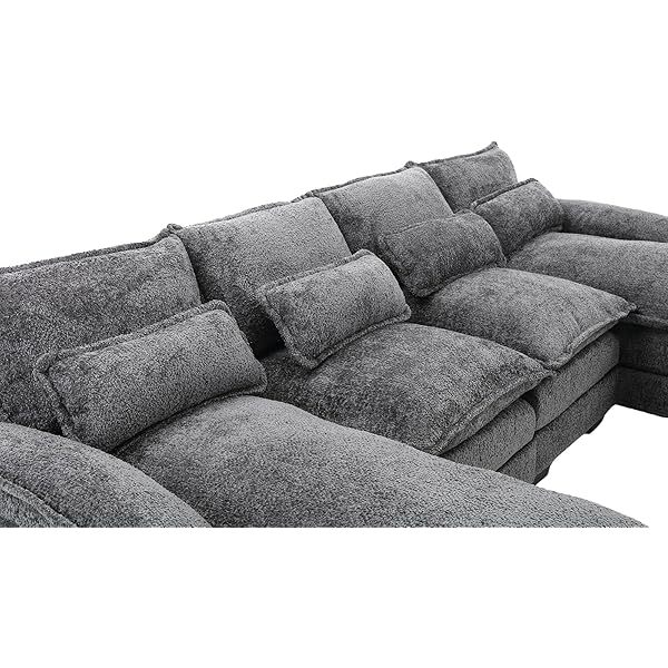 Sofá seccional de 110,6" para sala de estar con chaise longue
