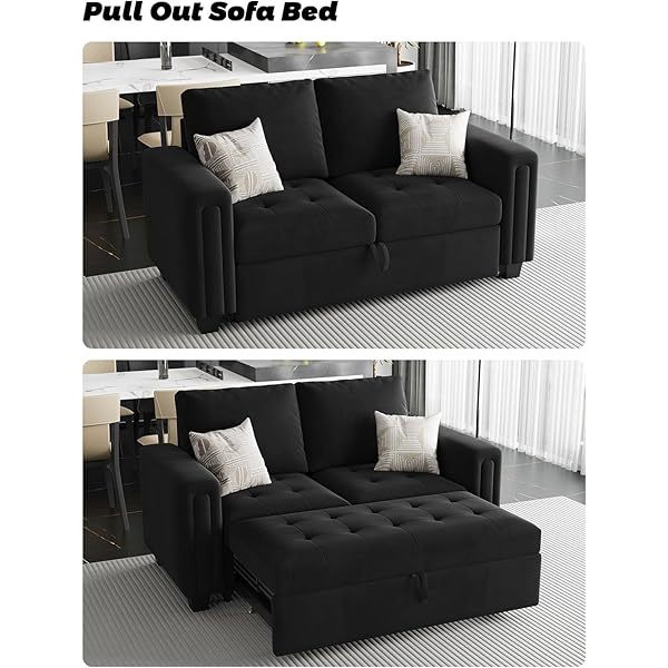Sofá cama modular seccional con sofá cama extraíble Sofá cama modular de dos plazas