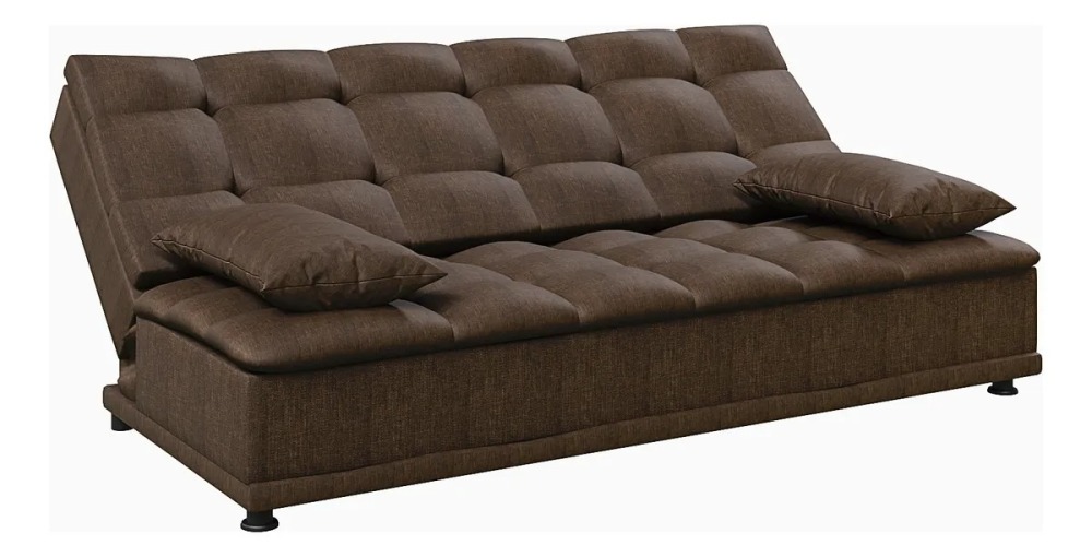 Sofá Cama Reclinable Lase Color Gris Oscuro Sillón Para Sala Moderna Rio Tela Oslo Confort Para Descansar Ver Tv O Recibir Visitas