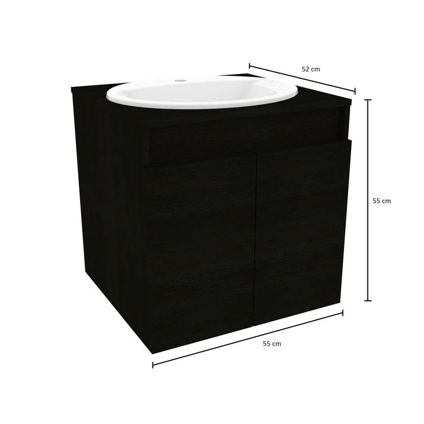 Combo de Baño: Sanitario Manantial Pro + Mueble Aluvia + Grifería Nogal + Accesorios (Jabonera, percha, toallero argolla, portarrollo) Corona