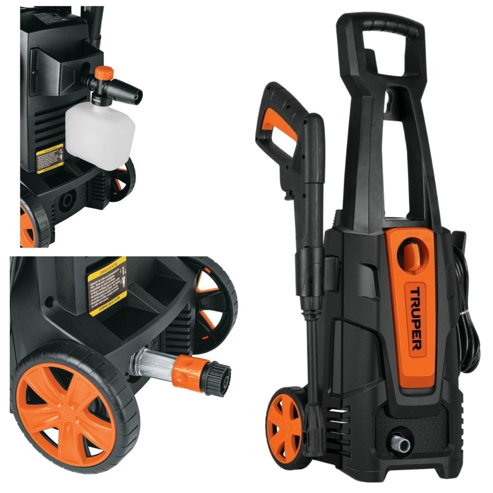 Combo hidrolavadora 1800PSI manguera 20m + pistola de riego Truper