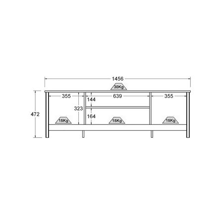 Mesa Para Tv 60'' Dublin