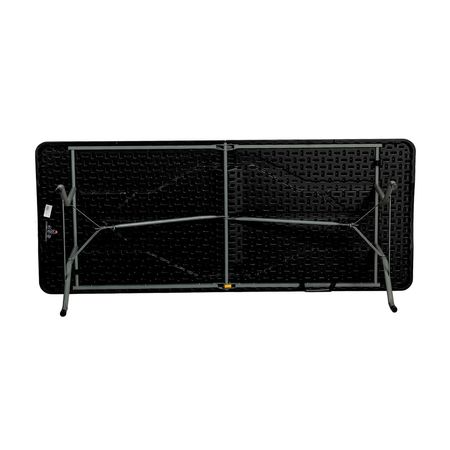 Mesa Catering Plegable Negro 180cm