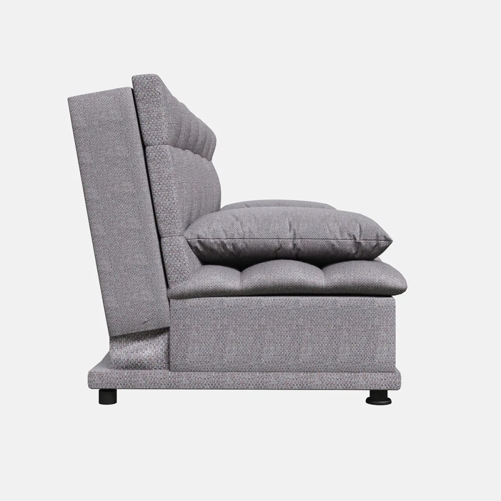Sofá Cama Reclinable Lase Color Gris Oscuro Sillón Para Sala Moderna Rio Tela Oslo Confort Para Descansar Ver Tv O Recibir Visitas