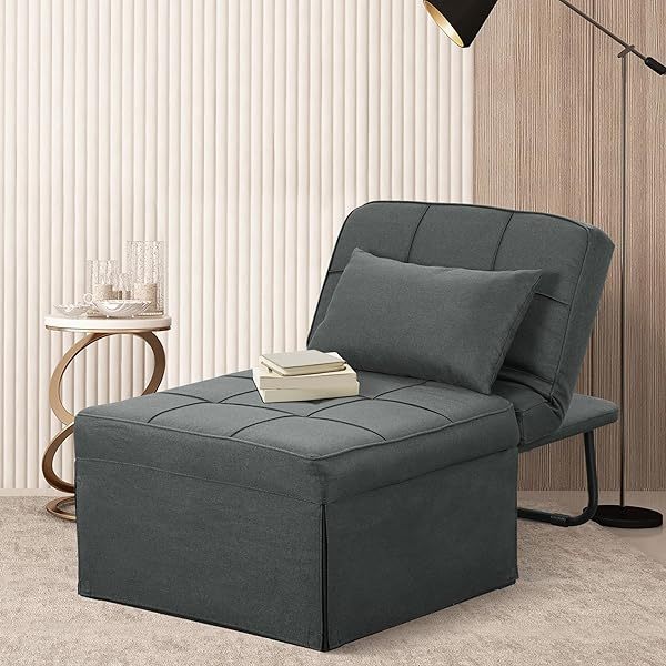 Sofá cama convertible, sillón cama futón multifuncional 4 en 1