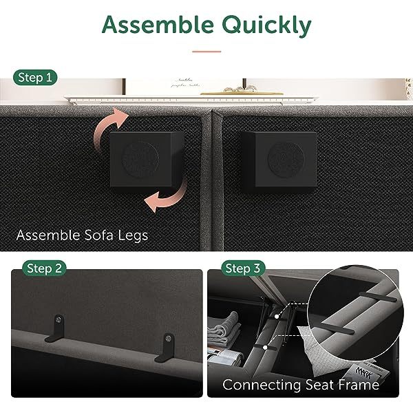 Sofá cama modular seccional con espacio de almacenamiento Sofás cama seccionales de terciopelo