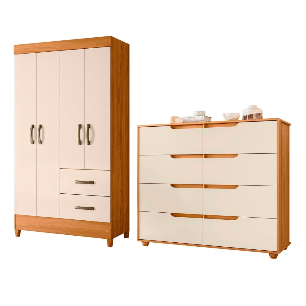 COMBO CLOSET 4P+COMODA DOB CARV(271002+276018