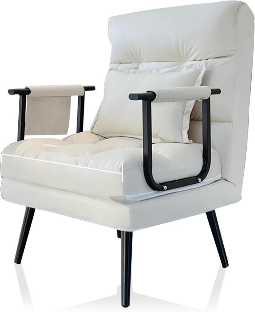 Sofá cama convertible, cama plegable tres en uno, sofá individual, respaldo ajustable, sillón decorativo multifuncional, silla de visualización de películas, silla de salón moderna