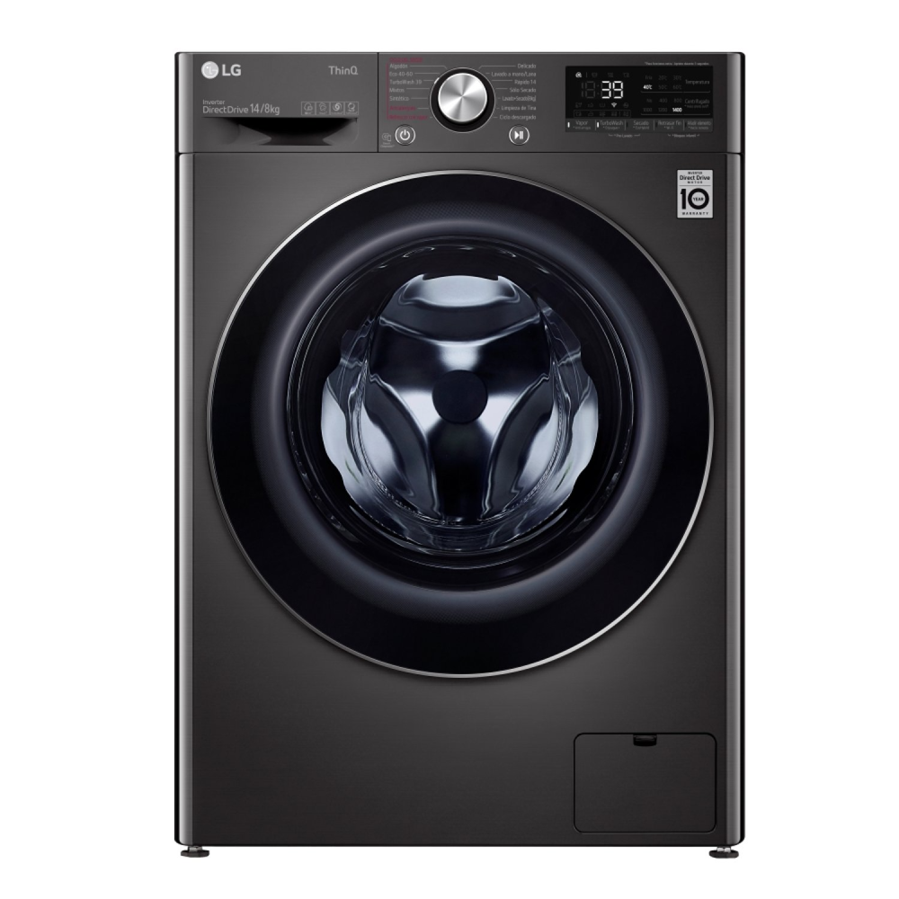 Lavaseca WD14BVC2S6C 14/8Kg AI DD Carga Frontal Negro Acero