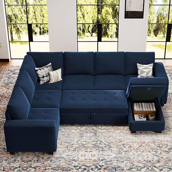Sofá cama modular seccional con sofá cama extraíble Sofá cama modular de dos plazas
