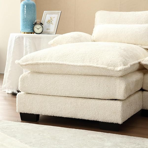 Sofá seccional de 110,6" para sala de estar con chaise longue