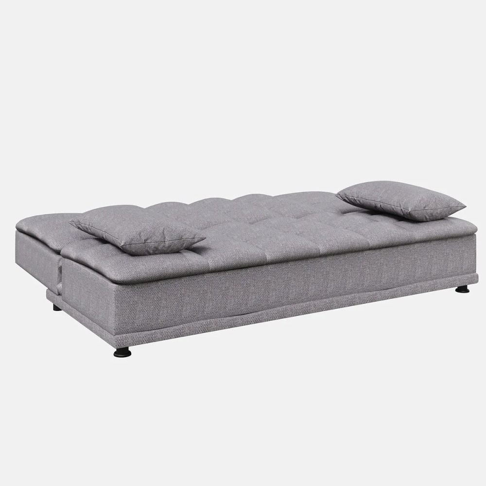 Sofá Cama Reclinable Lase Color Gris Oscuro Sillón Para Sala Moderna Rio Tela Oslo Confort Para Descansar Ver Tv O Recibir Visitas