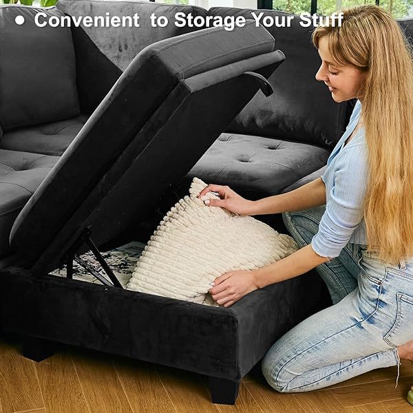 Sofá cama modular seccional con sofá cama extraíble Sofá cama modular de dos plazas