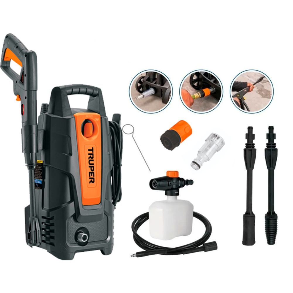 Hidrolavadora Eléctrica Con Jabonera 1500 psi