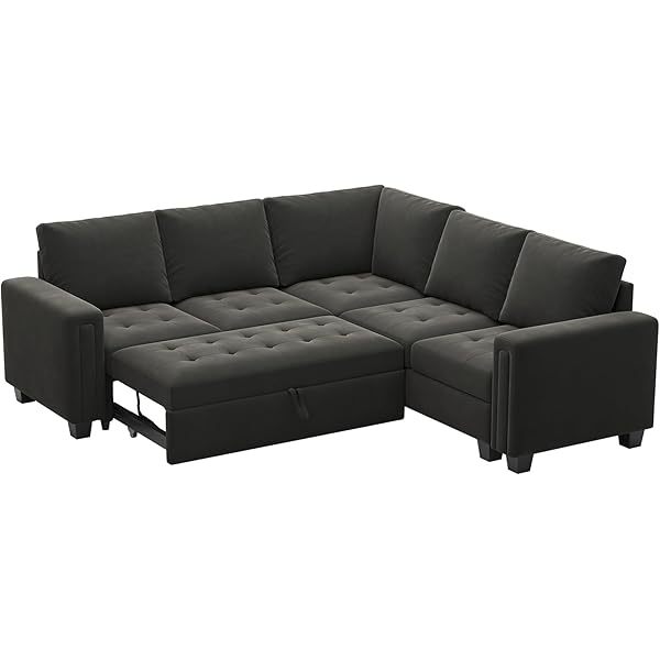 Sofá cama modular seccional con sofá cama extraíble Sofá cama modular de dos plazas