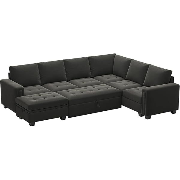 Sofá cama modular seccional con sofá cama extraíble Sofá cama modular de dos plazas