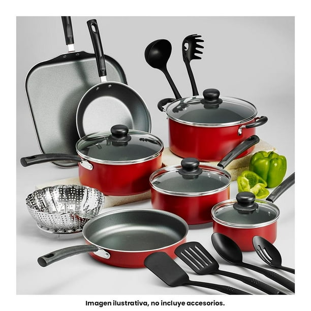 Batería de Cocina 18 piezas Primaware Gris