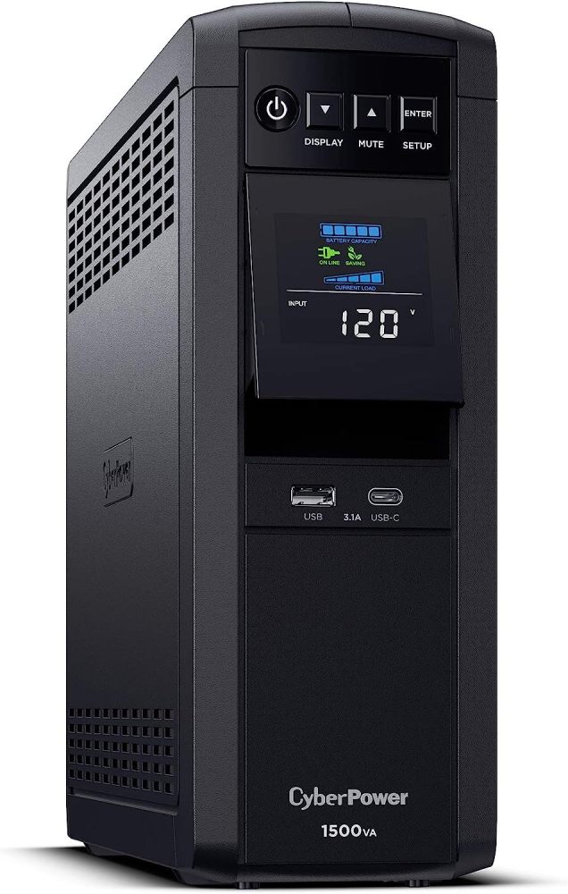 CP1000PFCLCD PFC Sinewave UPS 1000VA 600W PFC Compatible Mini