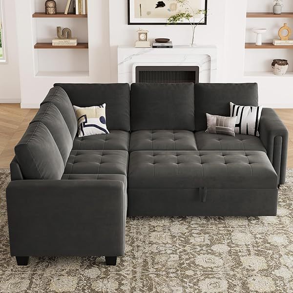 Sofá cama modular seccional con sofá cama extraíble Sofá cama modular de dos plazas