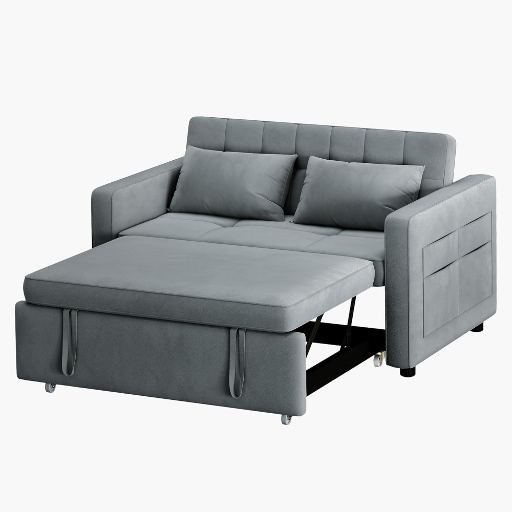 Sofá cama de 55 pulgadas, sofá cama convertible, sofá cama combinado 3 en 1