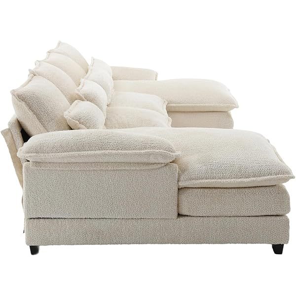Sofá seccional de 110,6" para sala de estar con chaise longue