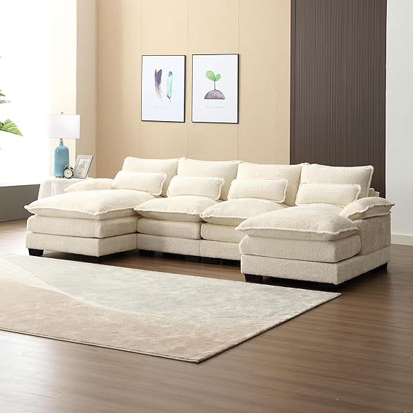 Sofá seccional de 110,6" para sala de estar con chaise longue