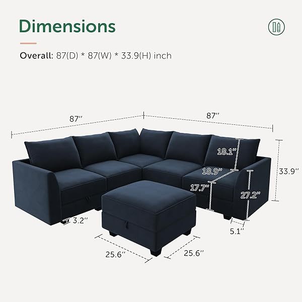 Sofá cama modular seccional con espacio de almacenamiento Sofás cama seccionales de terciopelo