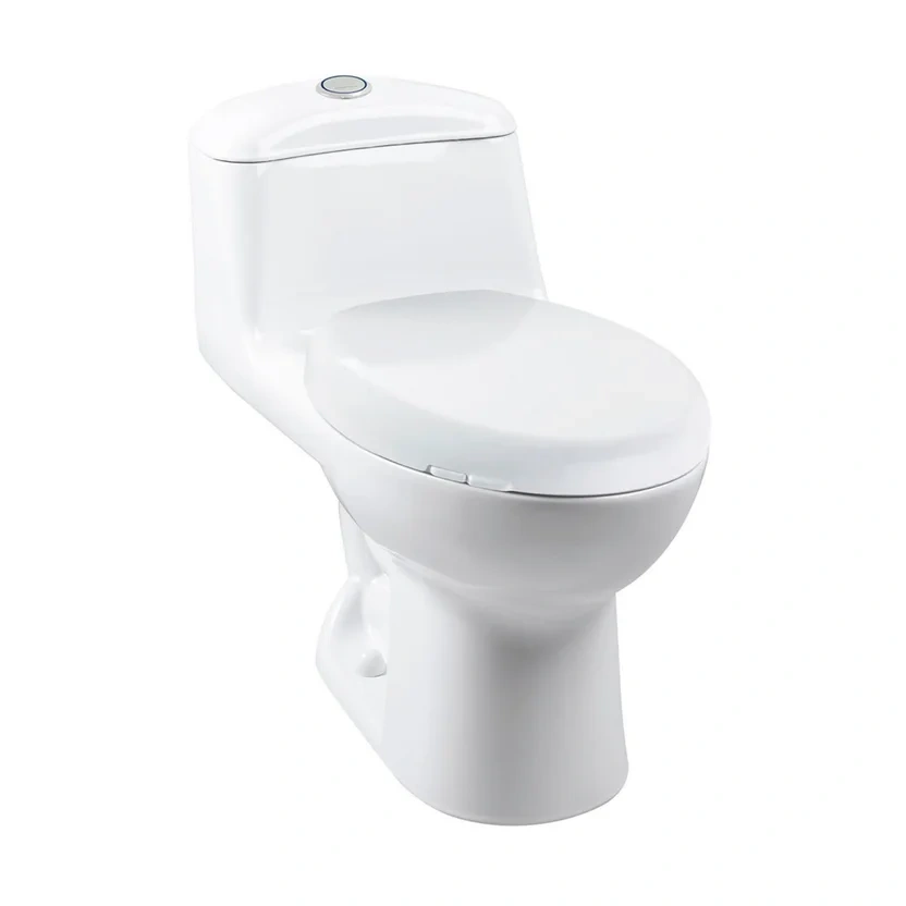 Combo Smart: Sanitario Smart Redondo Blanco De Una Pieza + Mueble Esencial A Piso De 55 Cm, Con Lavamanos + Grifería  + Accesorios  4 Piezas