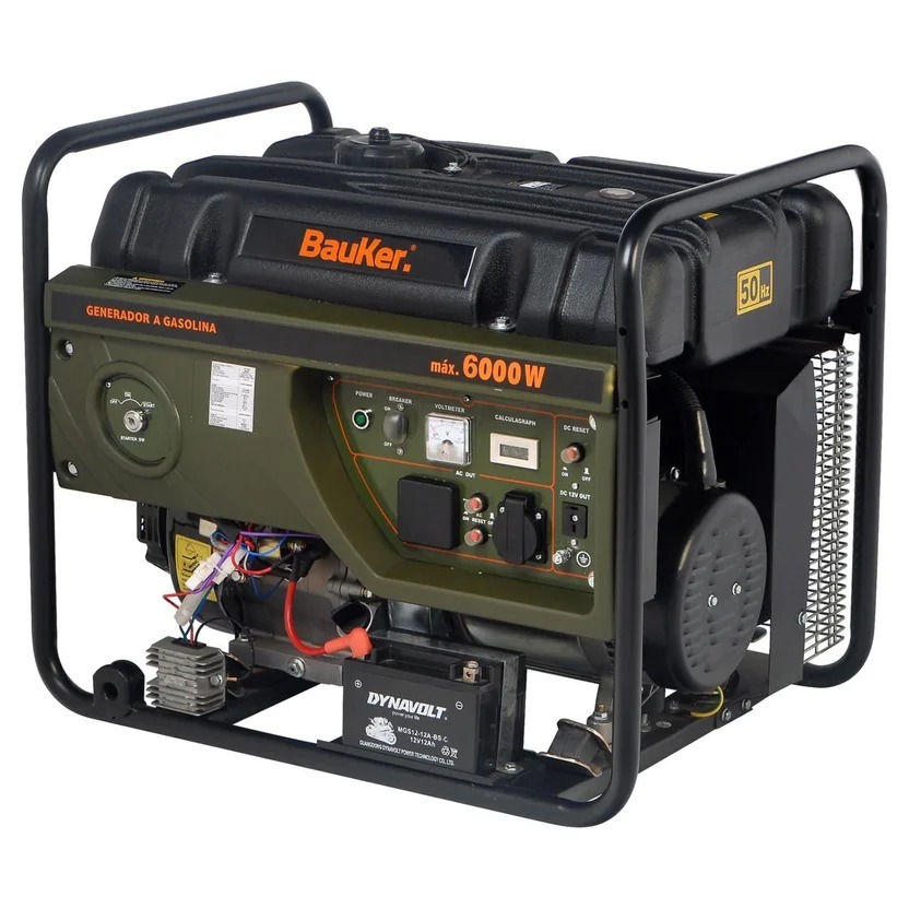 Planta Eléctrica a Gasolina 6.0Kw 6000W 110V 25Lt
