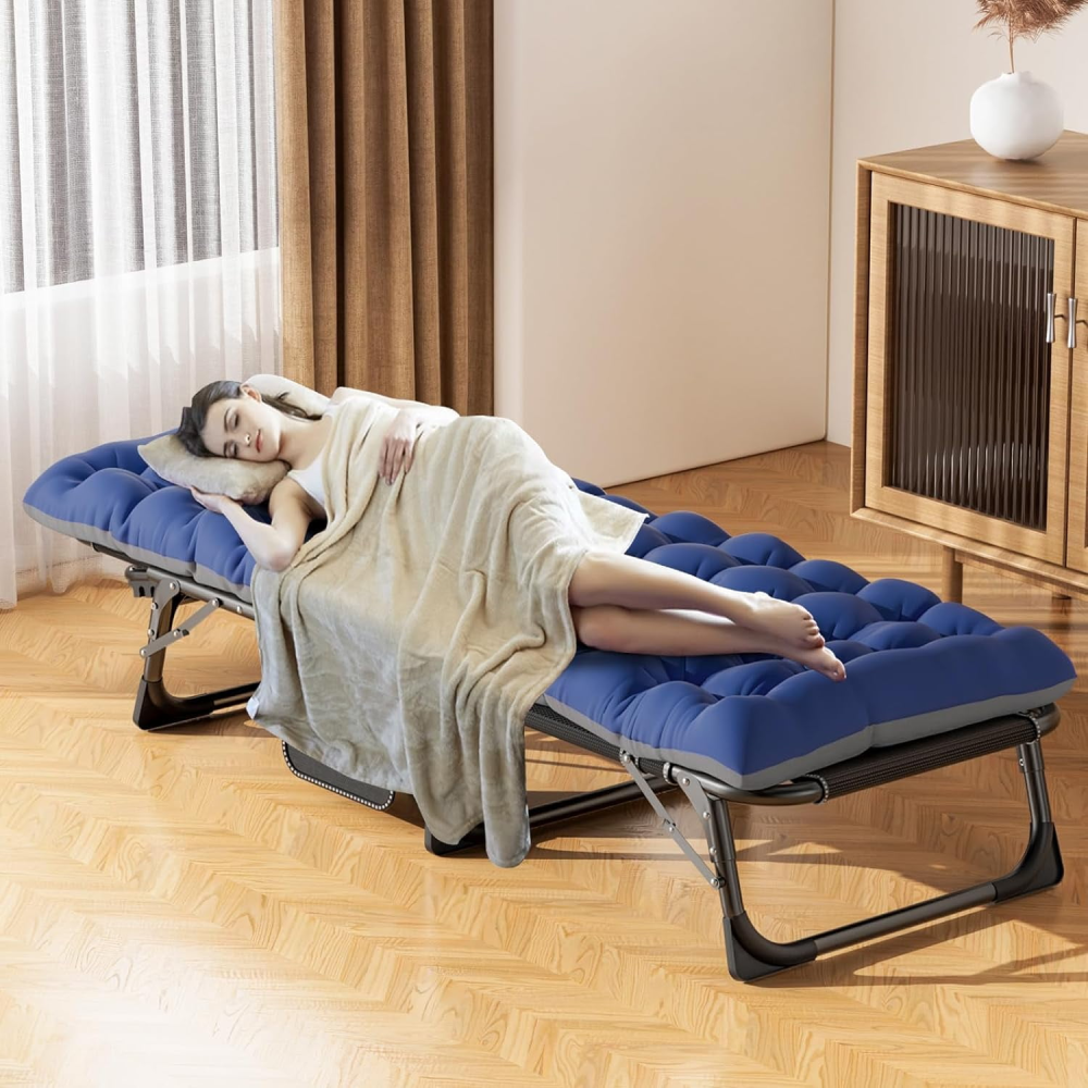 Sillón plegable, sillón reclinable para exteriores ajustable en 5 posiciones