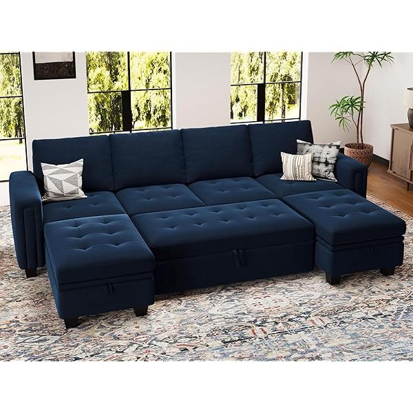 Sofá cama modular seccional con sofá cama extraíble Sofá cama modular de dos plazas