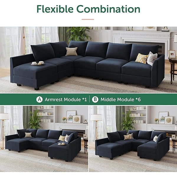Sofá cama modular seccional con espacio de almacenamiento Sofás cama seccionales de terciopelo