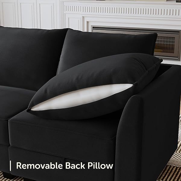 Sofá cama modular seccional con espacio de almacenamiento Sofás cama seccionales de terciopelo