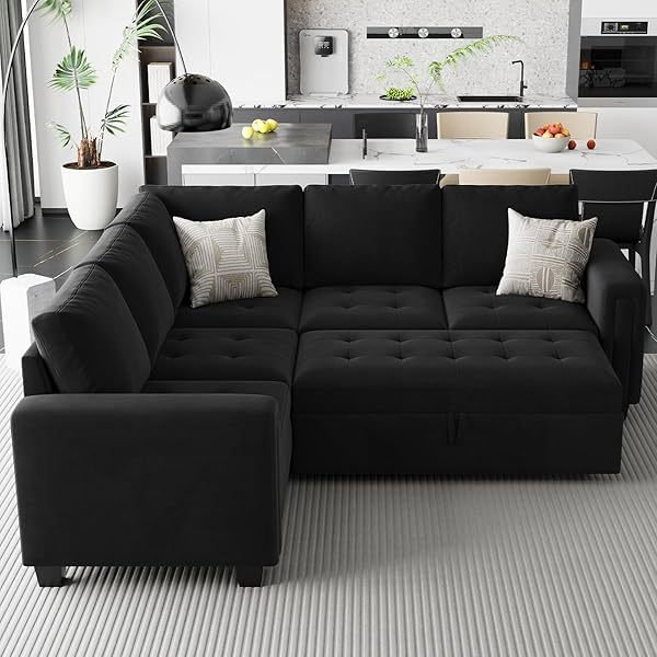 Sofá cama modular seccional con sofá cama extraíble Sofá cama modular de dos plazas