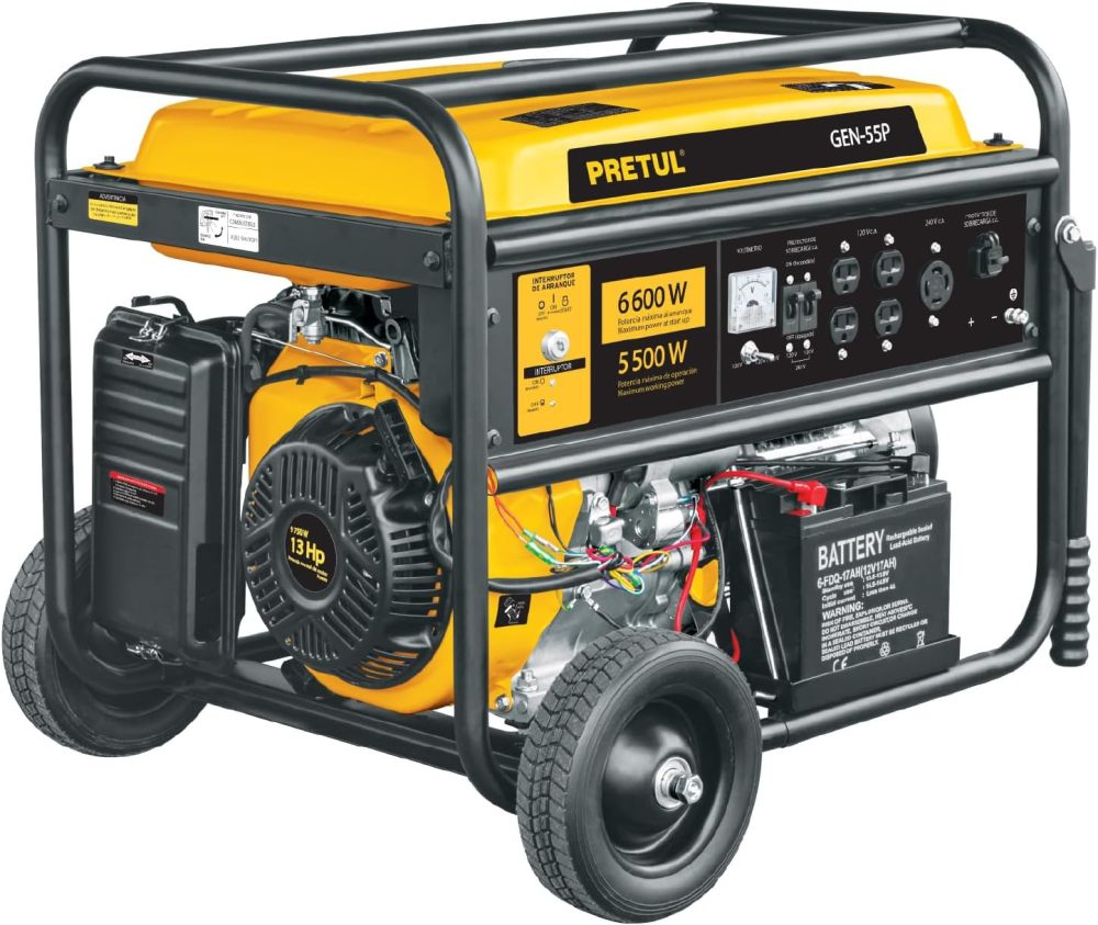 GEN-55P, Generador portátil 6.6 kW motor a gasolina