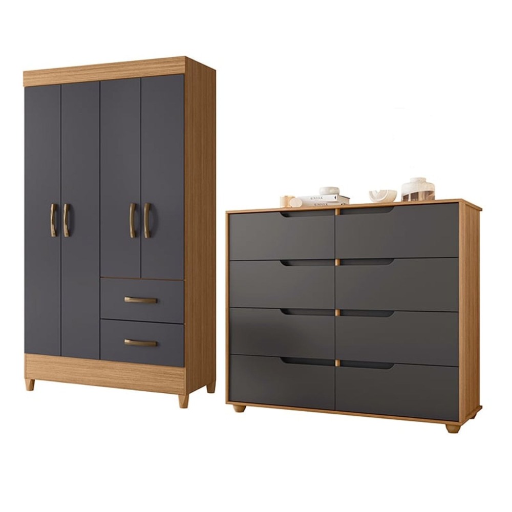COMBO CLOSET 4P+COMODA DOB GRAP