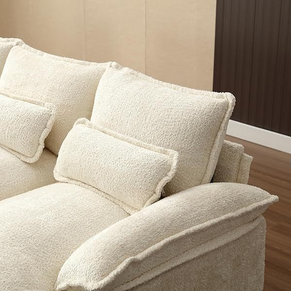 Sofá seccional de 110,6" para sala de estar con chaise longue