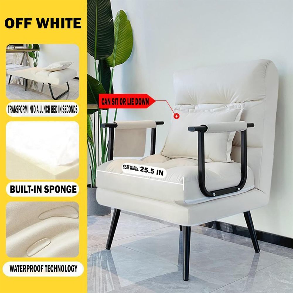 Sofá cama convertible, cama plegable tres en uno, sofá individual, respaldo ajustable, sillón decorativo multifuncional, silla de visualización de películas, silla de salón moderna