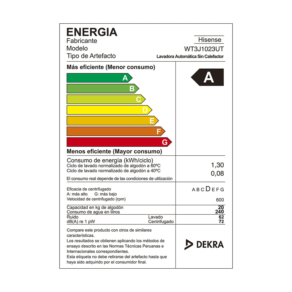 Carga Superior 10KG WT3J1023UT