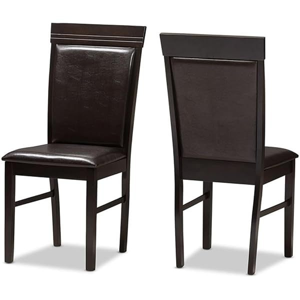 Juego de comedor de 5 piezas en color marrón oscuro