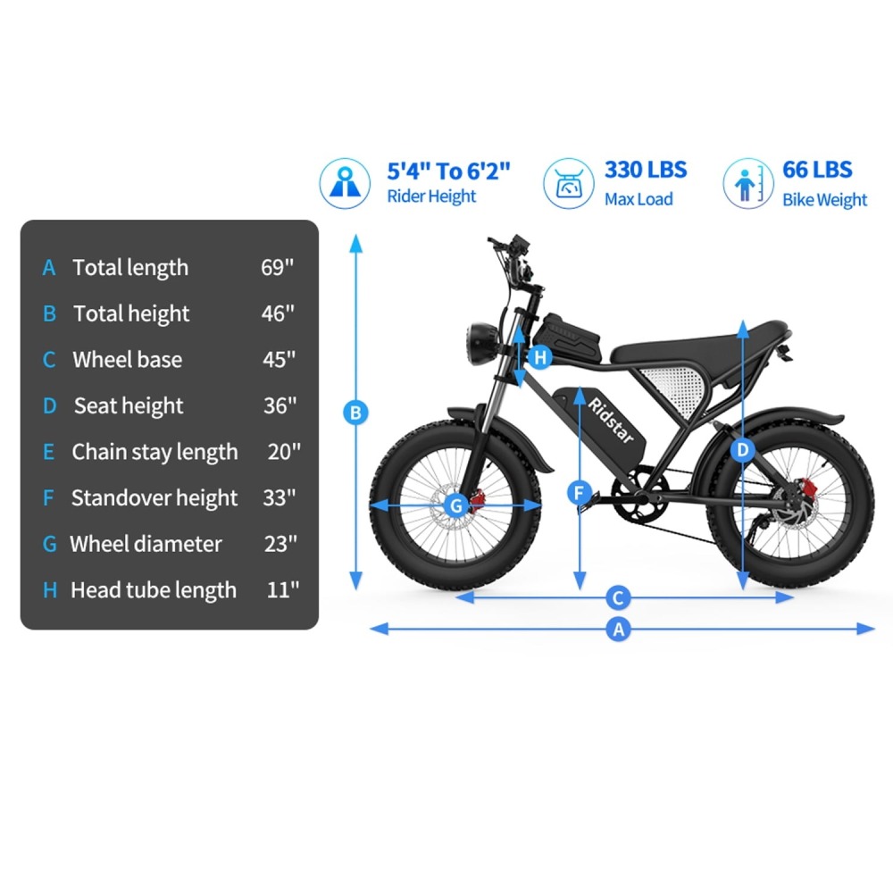 ¡OFERTA DE 24H! Bicicleta de montaña, 33 MPH, 48 V, 20 Ah, UL2849