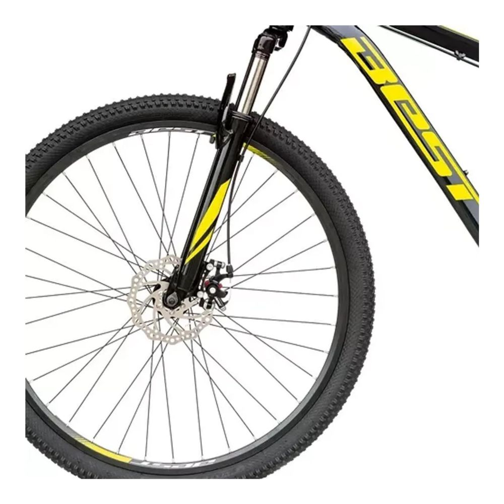 Bicicleta  Aro 29 Aluminio 21V Negro-amarillo