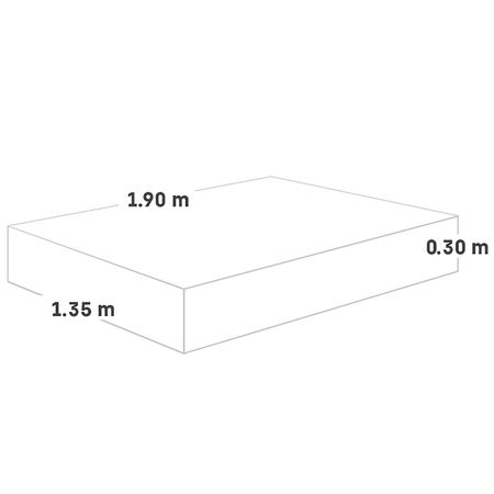 Colchón Lifestyles Pocket 2 Plazas + 2 Almohadas + 1 Protector